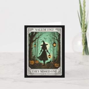Cartão Salem 1692 Bruxa De Halloween Perderam Um Tarô C