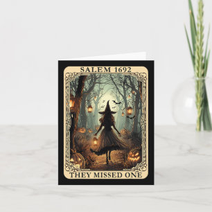 Cartão Salem 1692 Bruxa De Halloween Perderam Um Tarô C
