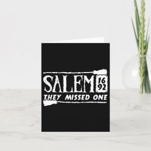 Cartão Salem 1692 Eles Perderam Um Bruxo De Halloween 6