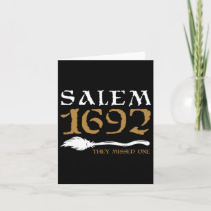 Cartão Salem 1692 Perderam Um Bruxo De Halloween 9