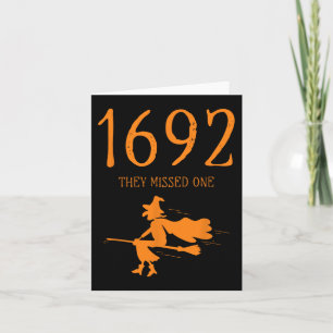 Cartão Salem 1692 Perderam Uma Bruxa Dia de as Bruxas eng