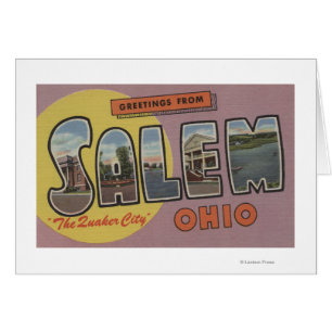 Cartão Salem, Ohio (a cidade do quacre)