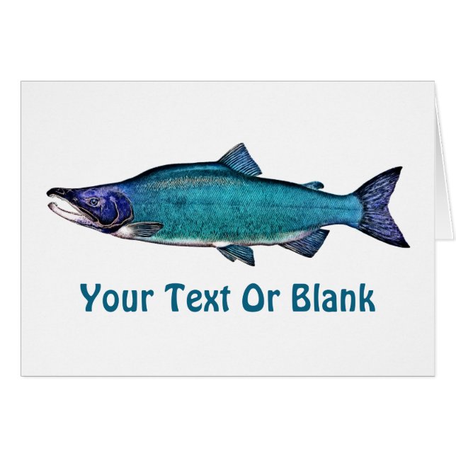 Cartão Salmão cianoico (Frente Horizontal)