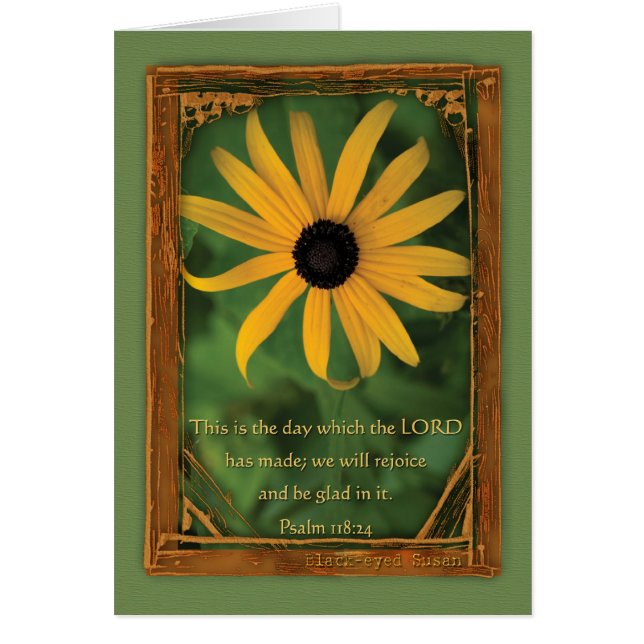 Cartão Salmo 118:24 Este é o dia (Frente)