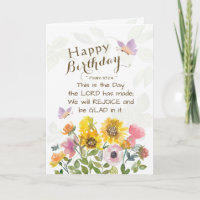 Salmo 118:24 Este é o Dia das Flores de Aniversári