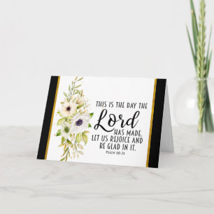 Cartão Salmo 118:24 Este é o dia que o Senhor fez