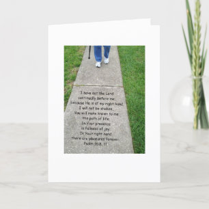 Cartão Salmo 16:8,11