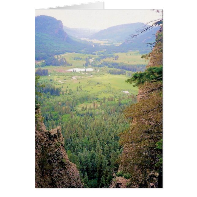 Cartão Salmo 23 - O vale verde - Colorado (Frente)