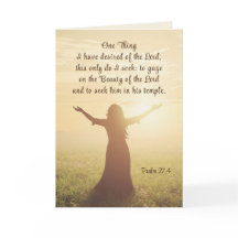 Salmo 27:4 Uma coisa que eu desejava da Bíblia do