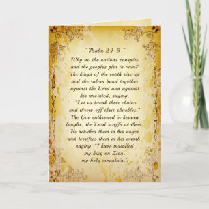 Cartão Salmo 2 1-6 Por que as nações conspiram?
