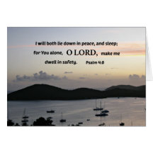 Salmo 4:8 Eu vou me deitar em paz....