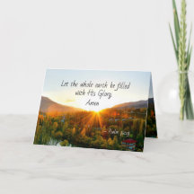 Salmo 72:19 Que a Terra seja colocada com Sua Glór