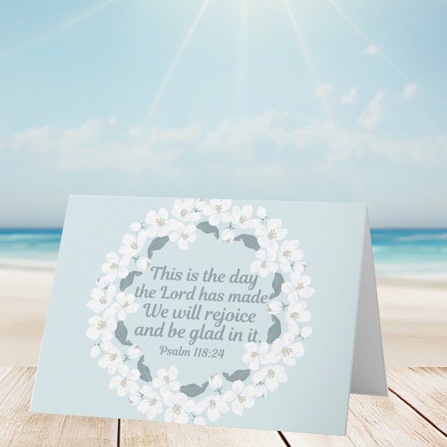 Cartão Salmo Cristão Inspiracional 118:24 (Criador carregado)