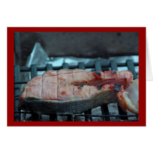 Cartão Salmões grelhados