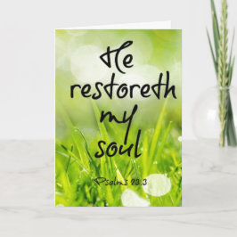 Cartão Salmos 23 Rezando por Você