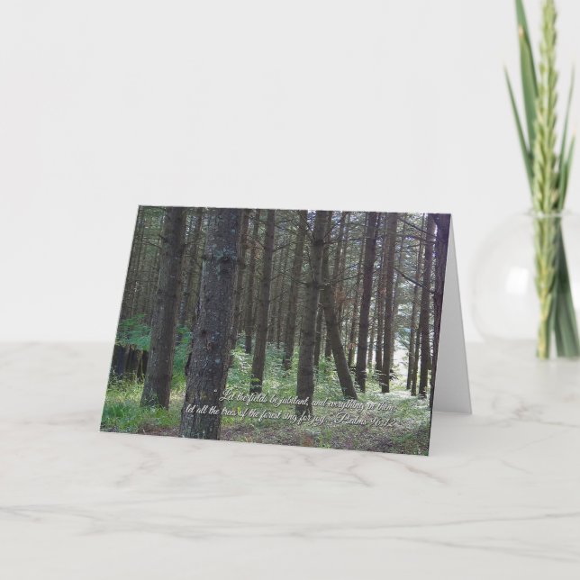 Cartão Salms 96:12 Inspiracional (Frente)