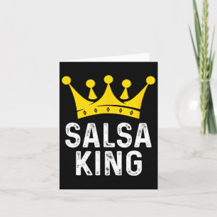 Cartão Salsa King - Dançarino Salsa Dançando Presente Par