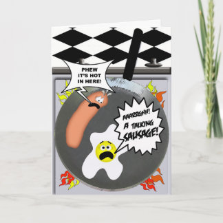 Cartão Salsicha de fala