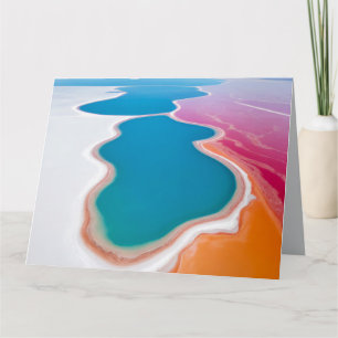 Cartão Salt Lake Nature Outdoor Paisagem Calm Tranquil