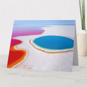 Cartão Salt Lake Nature Outdoor Paisagem Calm Tranquil