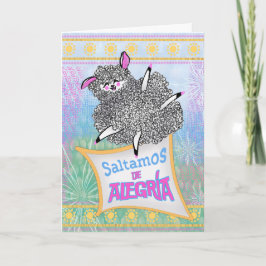 Cartão Saltamos Alegría Felicitación Infantil Divertida