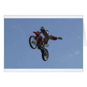 Cartão Salto do motocross