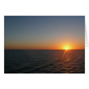 Cartão Salto do Sol no Mar III Horizonte Oceano