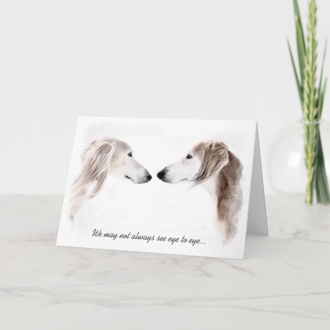 Cartão Saluki (Frente)