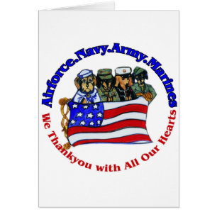 Cartão Salute às Tropas