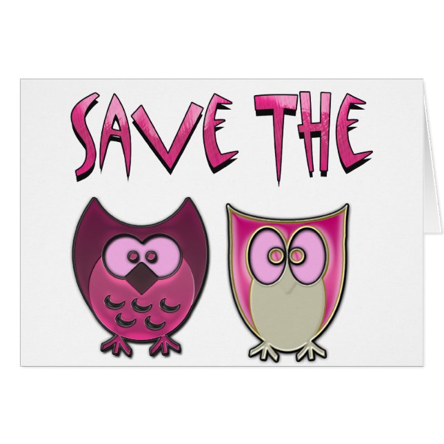 Cartão Salvar os Hooters (Frente Horizontal)