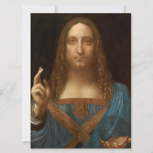 Cartão Salvator Mundi (por Leonardo da Vinci)