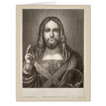 Salvator Mundi por Wenceslaus Hollar após Leonardo