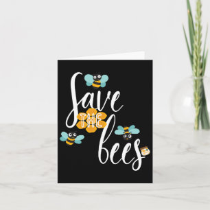 Cartão Salve As Abelhas Do Planeta Sobre A Terra.