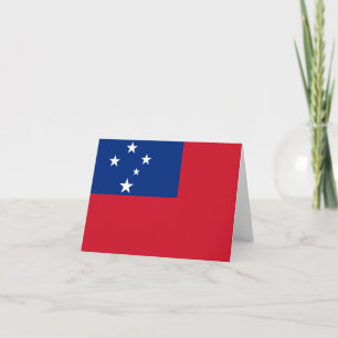 Cartão Samoa Flag