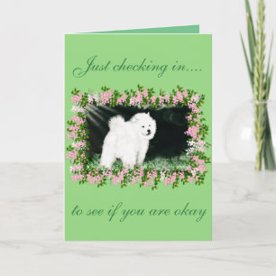 Cartão Samoyed Encouragement Greeting Card;Designs by Lee