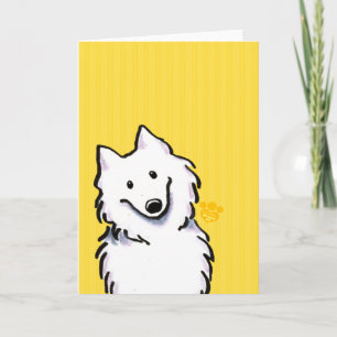Cartão Samoyed Sunshine Stripes