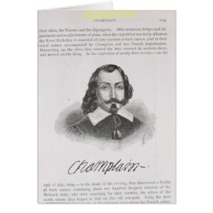 Cartão Samuel de Champlain