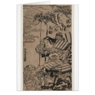 Cartão Samurai cerca dos 1700s