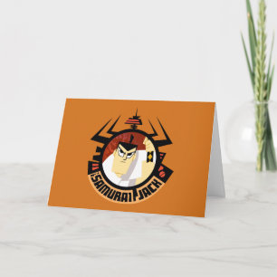 Cartão Samurai Jack No Quadro Futurístico De Aku