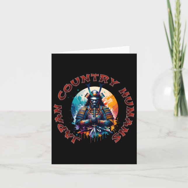 Cartão Samurai Spirit - Sticker de Honra do Guerreiro (Frente)