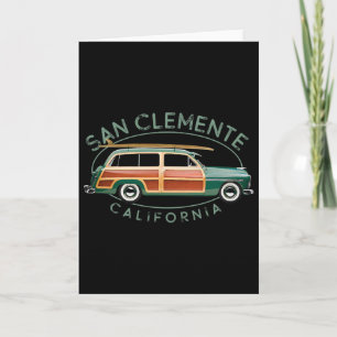 Cartão San Clemente Califórnia Surf Vintage 