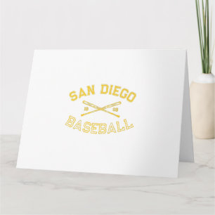 Cartão San Diego California Baseball Fan Retro Vi