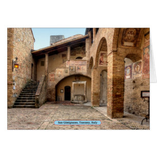 Cartão San Gimignano, Toscana, Itália