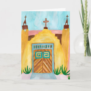Cartão San Jose de Gracia Watercolor New Mexico CUSTOM
