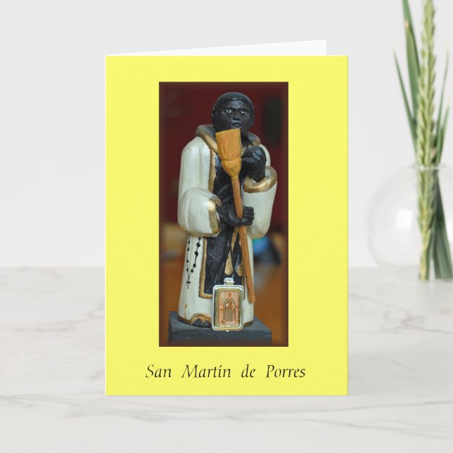 Cartão "San Martín de Porres " (Frente)