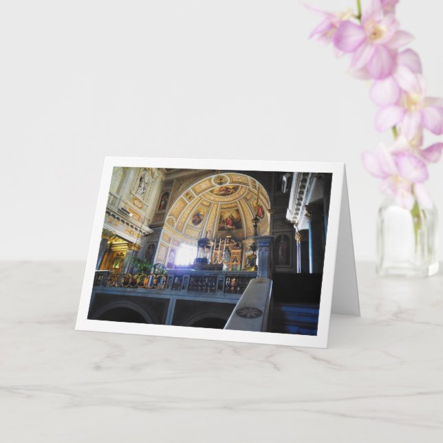 Cartão San Martino Ai Monti, Roma, Itália (Orquídea)