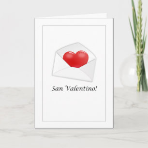 Cartão San Valentino - Italiano Feliz dia de os namorados
