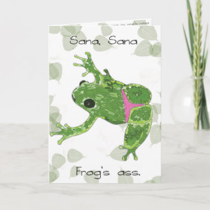 Cartão Sana Sana Colita de Rana