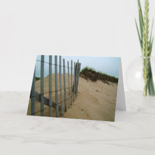 Cartão Sand Dune Beach Fence