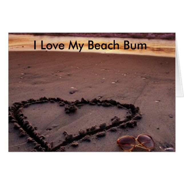 Cartão Sand Heart (Frente Horizontal)